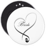 Elegante silberne Herz DIY Schablone Buttons