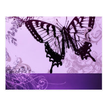 elegante Vintage Paris-Mode girly Postkarten