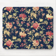 Elegante Vintage Rose BlumenMousepad