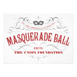Elegante weiße Maskerade-Party Einladungen