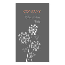 Elegante Wiesen-einzigartige Blume Visitenkartenvorlagen