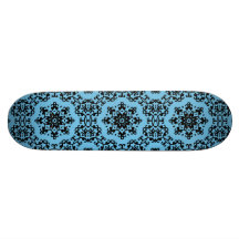 Eleganter blauer und schwarzer Damast Individuelle Skateboarddecks