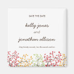 Eleganter Fall Save the Date, der Magneten Wedding