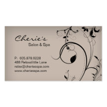 Eleganter Trendy Geschäfts-Karten-Beige-Wirbel Visitenkarten