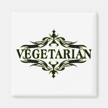 Eleganter Vegetarier Magnete