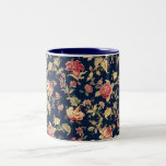 Eleganter Vintager BlumenRosen-Becher Tee Tasse