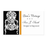 Eleganter Vintager Retro moderner antiker Vintager Visitenkartenvorlagen