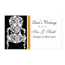 Eleganter Vintager Retro moderner antiker Vintager Visitenkartenvorlagen