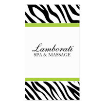 Eleganter Zebra-Druck-Mode-Haar-Stylist-Salon-Well Visitenkarten Vorlage