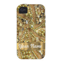 Elegantes bling Gold iPhone 4 Hülle