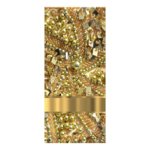 Elegantes bling Gold Karten Druck