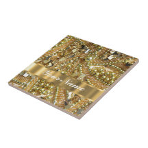 Elegantes bling Gold Keramikfliesen