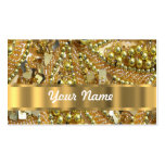 Elegantes bling Gold Visitenkartenvorlage