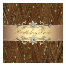 Elegantes Gold perlt Geburtstags-Party Einladung