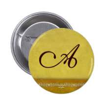 Elegantes Goldmonogramm - fertigen Sie Ihre Selbst Button