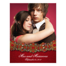 Elegantes gotisches Renaissance-Foto Save the Date Personalisierte Ankündigungen