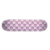 Elegantes lila Damast-Muster Individuelle Decks
