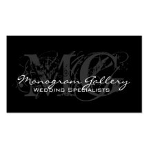 Elegantes Monogramm-kundengerechte Visitenkarte