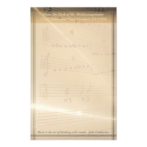 Elegantes Musik-Lehrer Haydn Zitat Druckpapiere