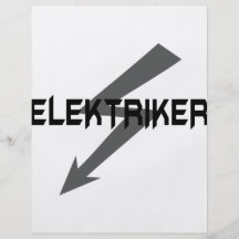 elektriker Ikone Flyerdruck