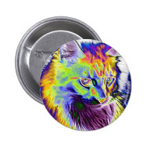 Elektrische Katze Anstecknadelbuttons