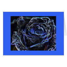 Elektrische Rose Grußkarten