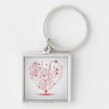 Elektrisches Herz Keychain Schlüsselanhänger