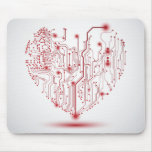 Elektrisches Herz Mousepad