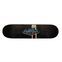 Elektrisches Neonvegas-Skateboard Personalisiertes Deck
