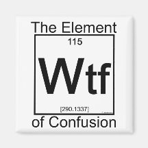 Element WTF Kühlschrankmagnet