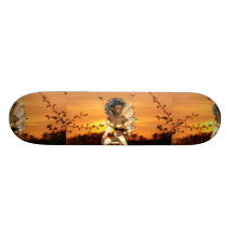 Elf am Dämmerungs-Skateboard Individuelles Deck