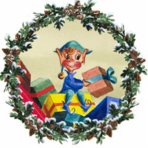 ELF, GESCHENKE u. KRANZ durch SHARON SHARPE Ausschnitt