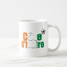 Elfenbeinküstelogo-Fußballfan-Fußballgeschenke Kaffee Tasse