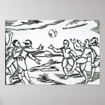 Elisabethanischer Fußball Plakat