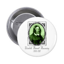 Elizabeth Barrett Browning Anstecknadelbuttons