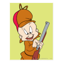 Elmer Fudd bereit zu jagen Postkarte
