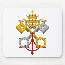 Emblem des Papacy-offiziellen Papstes Symbol Coat Mauspads