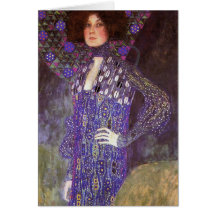 Emilie Floege vorbei: Gustav Klimt Grußkarten
