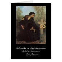 Emily Dickinson - Beileids-Karte Williams Bouguere