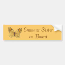 Emmaus Schwester an Bord Autosticker