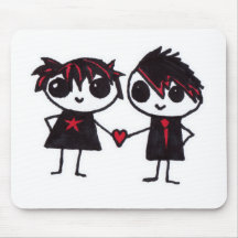 Emo in der Liebe Mauspads