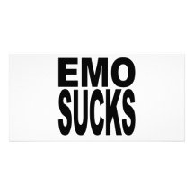 Emo ist zum Kotzen Photogrußkarten