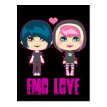 Emo Paare Postkarten