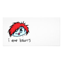 Emo Zombie Photo Card