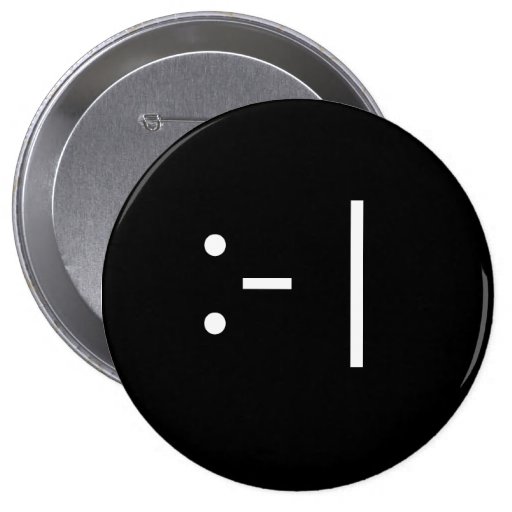 Emoticon - gebohrt anstecknadelbuttons