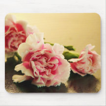 Empfindliche rosa Gartennelken Mauspads