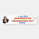 Ende des OBAMINATION 1-20-13 Auto Sticker
