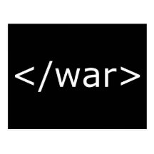 Enden-Kriegs-HTML - Schwarzes u. Weiß Postkarten