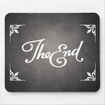 Enden-Titel-Karte mousepad