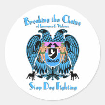 EndhundeFighting, amerikanischer Pitbull-Terrier-H Sticker